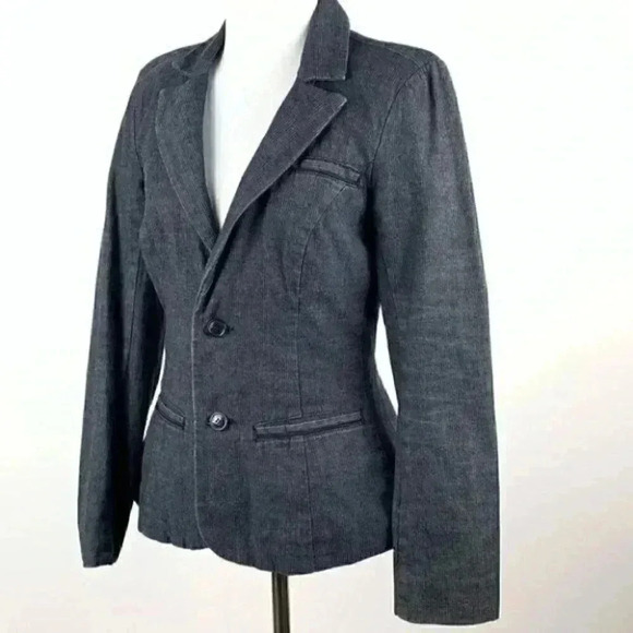 Calvin Klein jeans Jean blazer size SP pockets - Picture 6 of 10